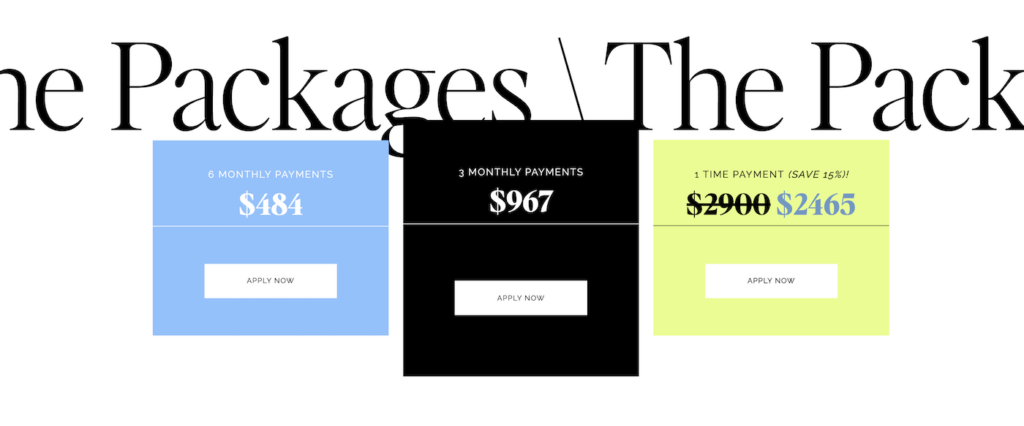 how do you structure a sales page